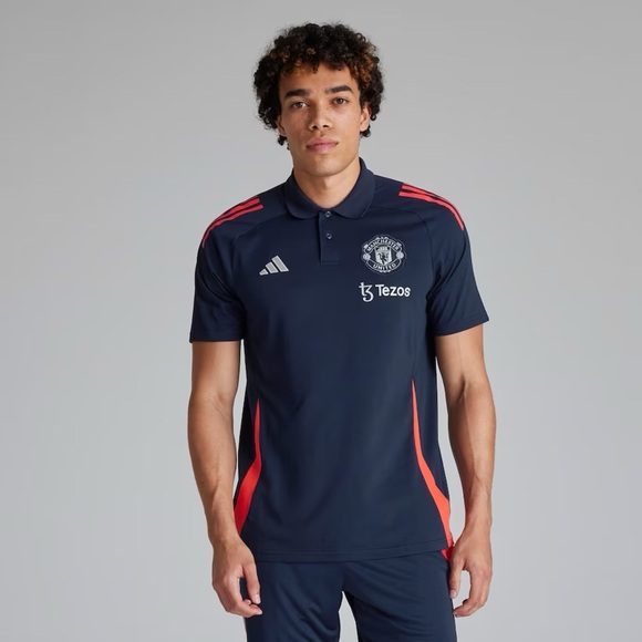 Manchester‎ United Tiro 24 Polo Shirt Navy - Picture 1 of 7